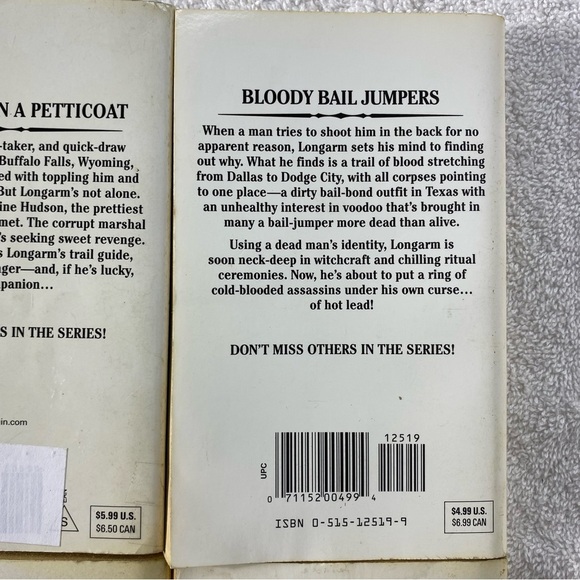 Vintage Longarm Action Western Romance Novel x4 - Picture 8 of 14